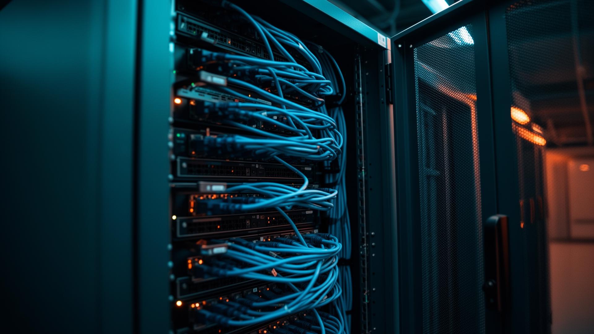 Moderner Serverraum mit professioneller IT-Infrastruktur